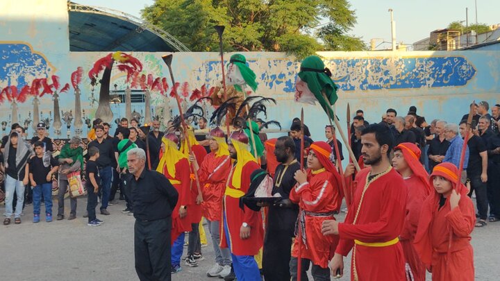 تصاویر | در سوگ خیمه‌های سوخته؛ برگزاری آیین خیمه سوزان در قلب قم