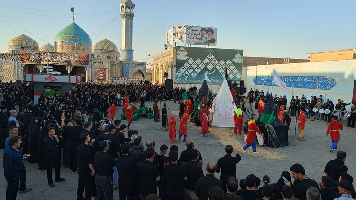 تصاویر | در سوگ خیمه‌های سوخته؛ برگزاری آیین خیمه سوزان در قلب قم