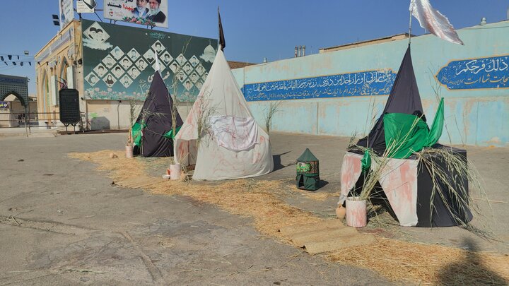 تصاویر | در سوگ خیمه‌های سوخته؛ برگزاری آیین خیمه سوزان در قلب قم