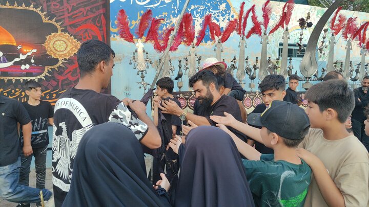تصاویر | در سوگ خیمه‌های سوخته؛ برگزاری آیین خیمه سوزان در قلب قم