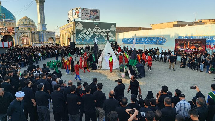 تصاویر | در سوگ خیمه‌های سوخته؛ برگزاری آیین خیمه سوزان در قلب قم