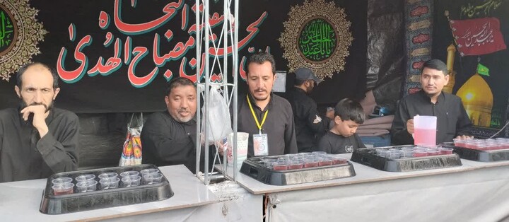 تصاویر/ برپایی ایستگاه صلواتی به مناسبت روز عاشورا از سوی علما و طلاب کارگیل هند در قم مقدس