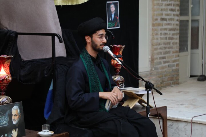 تصاویر/ یازدهمین روز مجلس عزاداری محرم (عاشورای حسینی) در حوزه علمیه استان یزد