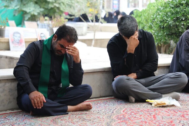 تصاویر/ یازدهمین روز مجلس عزاداری محرم (عاشورای حسینی) در حوزه علمیه استان یزد