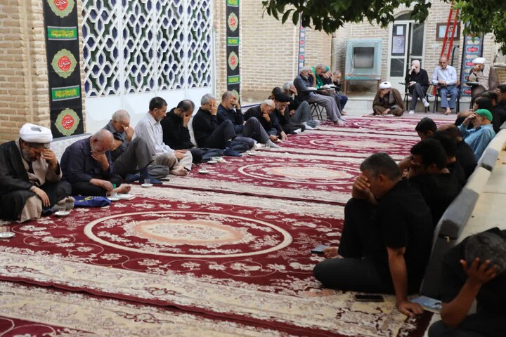 تصاویر/ یازدهمین روز مجلس عزاداری محرم (عاشورای حسینی) در حوزه علمیه استان یزد