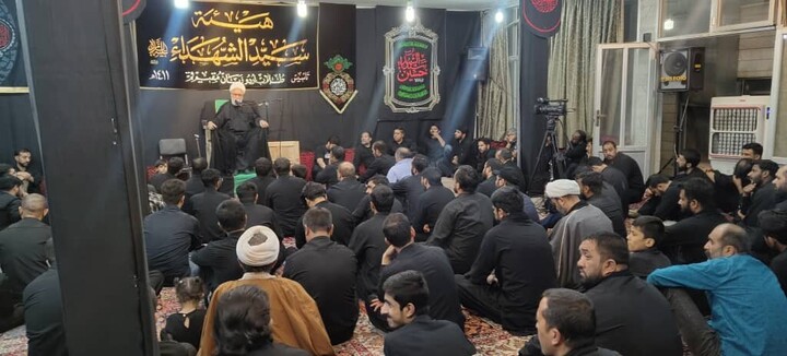 تصاویر/ برگزاری مجالس عزاداری و آیین‌های سوگواری توسط علما و طلاب بلتستان در قم مقدس
