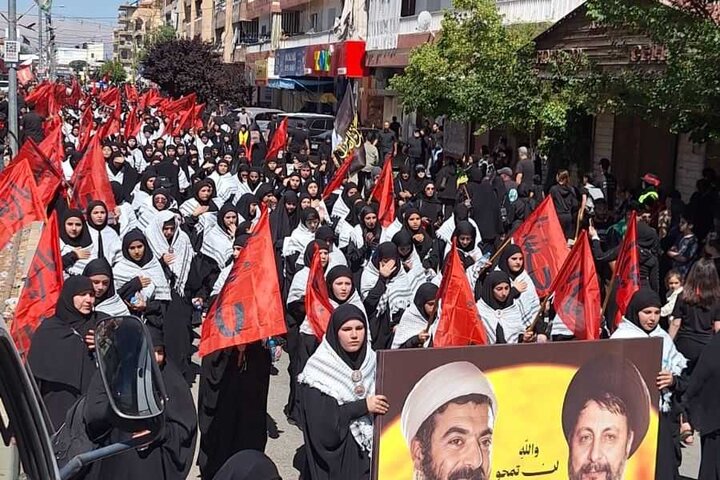 مراسم عزاداری عاشورای حسینی در شهر بعلبک لبنان