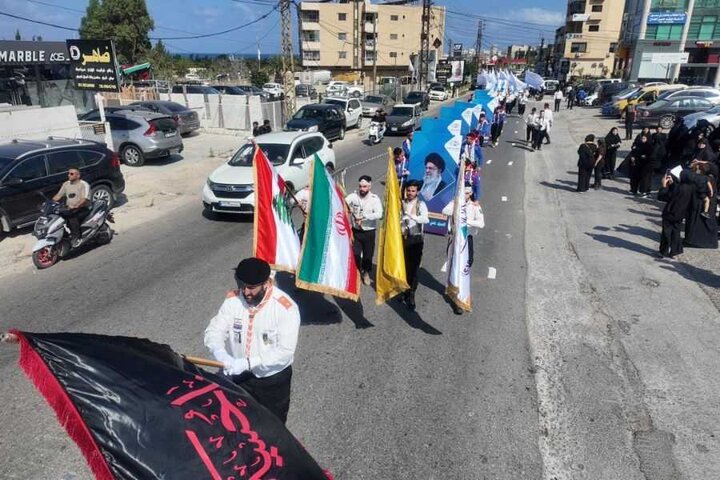 عزاداری عاشورای حسینی در شهر الحوش لبنان