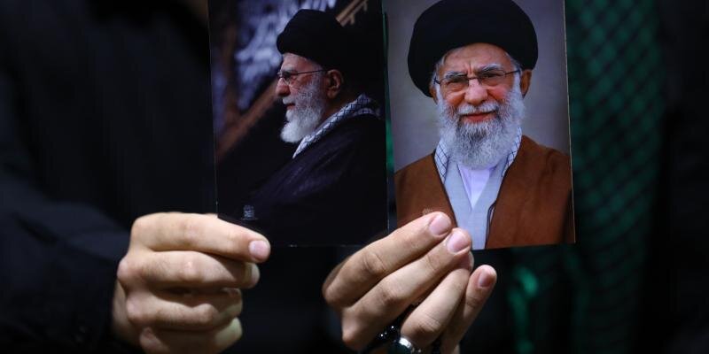 Ashura night mourning ceremony held beside the site of the heavenly ascension of the martyred Leader