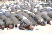تصاویر/کراچی پاکستان میں عاشوراء کا عظیم الشان جلوس: پروقار نمازِ جماعت اور مزاحمتی محاذ کی حمایت کا اعلان