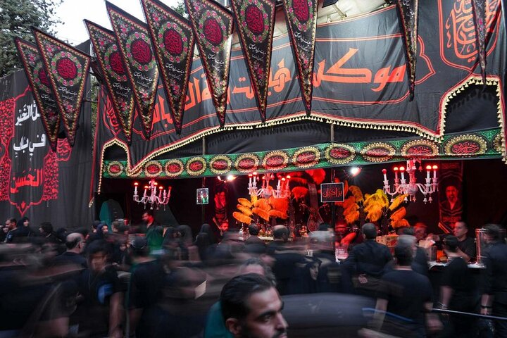 تصاویر/ مراسم عزاداری و سوگواری محرم در هیأت رایة‌العباس