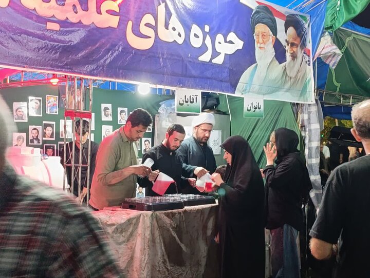 تصاویر/ فعالیت موکب مدارس علمیه شهرستان رشت در ایام محرم