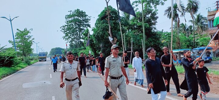 কুমারপুরে পবিত্র আশুরার শোক মিছিল