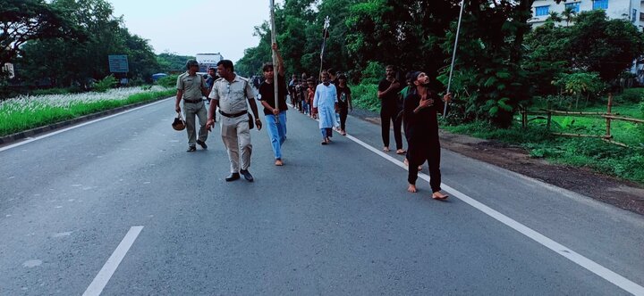 কুমারপুরে পবিত্র আশুরার শোক মিছিল