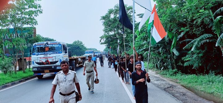 কুমারপুরে পবিত্র আশুরার শোক মিছিল