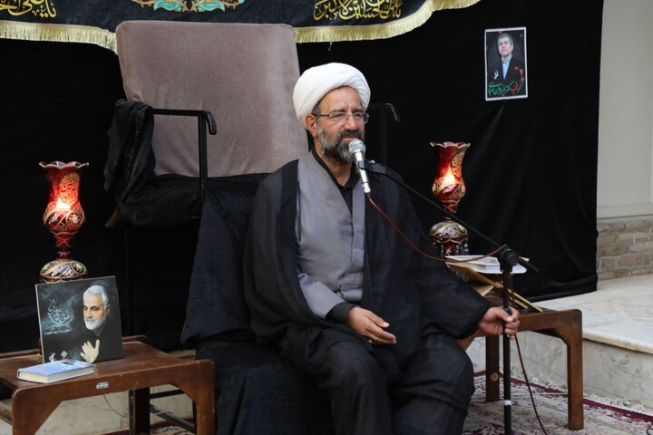 مجلس عزاداری دوازدهم محرم در حوزه علمیه استان یزد