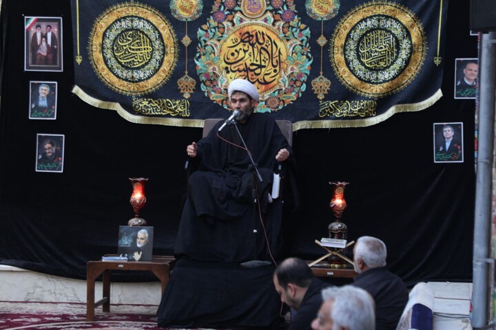 مجلس عزاداری دوازدهم محرم در حوزه علمیه استان یزد