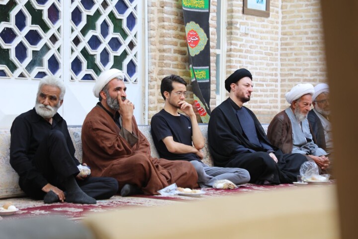 مجلس عزاداری دوازدهم محرم در حوزه علمیه استان یزد