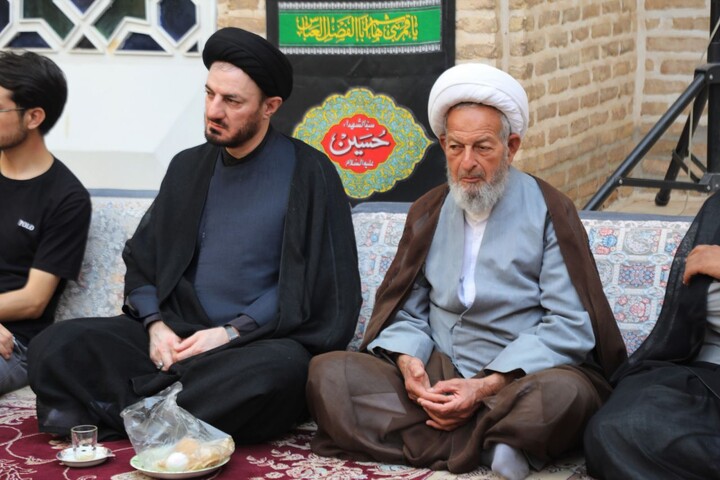 مجلس عزاداری دوازدهم محرم در حوزه علمیه استان یزد