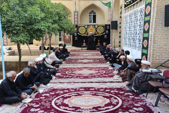 مجلس عزاداری دوازدهم محرم در حوزه علمیه استان یزد