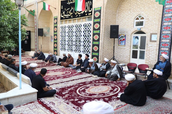 مجلس عزاداری دوازدهم محرم در حوزه علمیه استان یزد