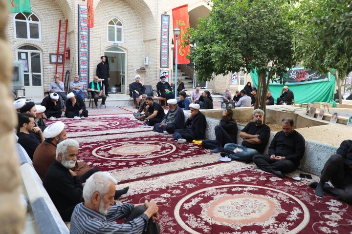 مجلس عزاداری دوازدهم محرم در حوزه علمیه استان یزد