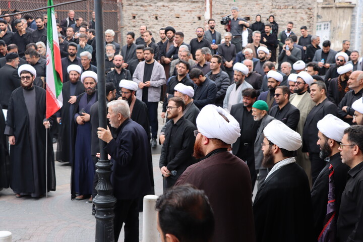 تصاویر/ عزاداری محرم ۱۴۰۵ روحانیون و طلاب حوزه علمیه اردبیل