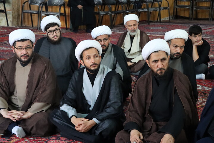 تصاویر/ عزاداری محرم ۱۴۰۵ روحانیون و طلاب حوزه علمیه اردبیل