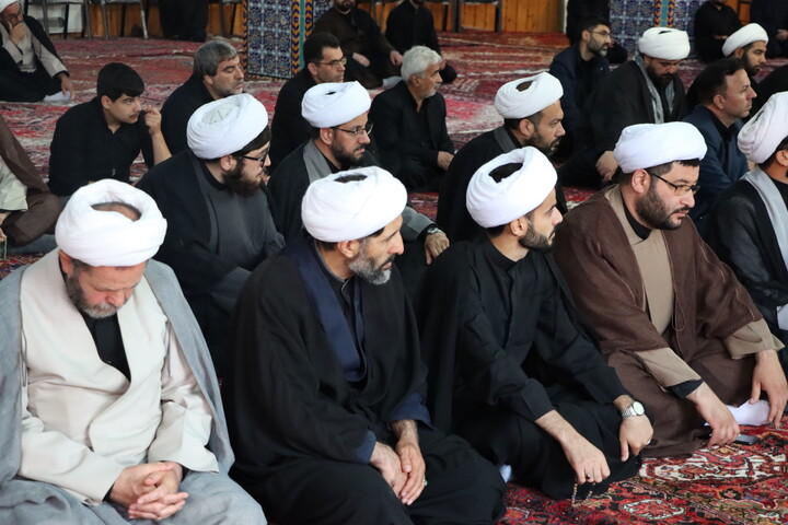 تصاویر/ عزاداری محرم ۱۴۰۵ روحانیون و طلاب حوزه علمیه اردبیل