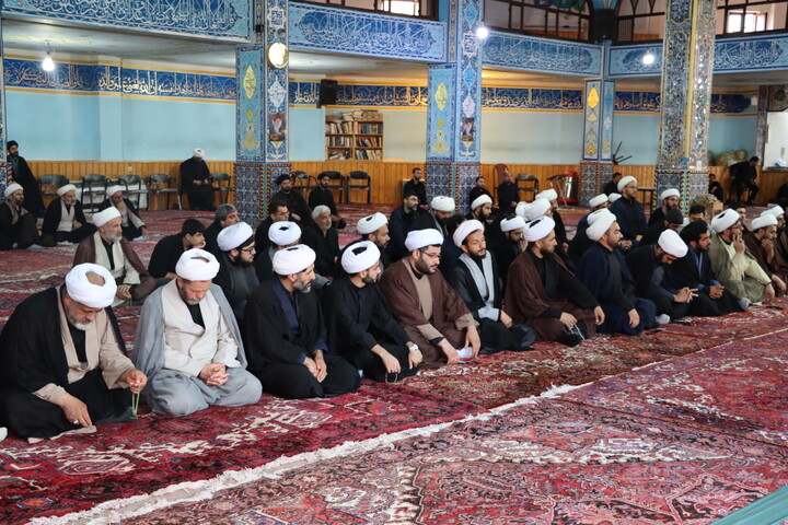 تصاویر/ عزاداری محرم ۱۴۰۵ روحانیون و طلاب حوزه علمیه اردبیل