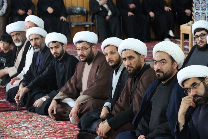 تصاویر/ عزاداری محرم ۱۴۰۵ روحانیون و طلاب حوزه علمیه اردبیل