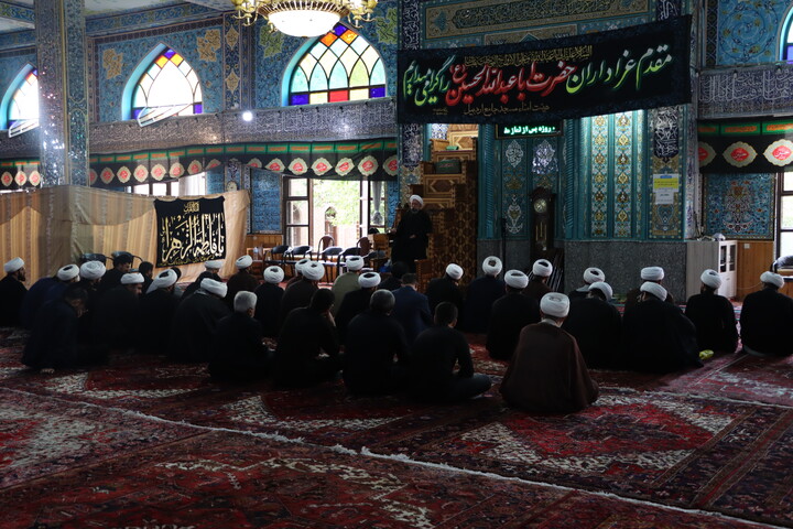 تصاویر/ عزاداری محرم ۱۴۰۵ روحانیون و طلاب حوزه علمیه اردبیل