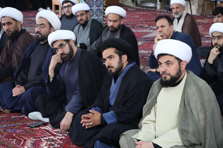 تصاویر/ عزاداری محرم ۱۴۰۵ روحانیون و طلاب حوزه علمیه اردبیل