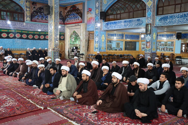 تصاویر/ عزاداری محرم ۱۴۰۵ روحانیون و طلاب حوزه علمیه اردبیل