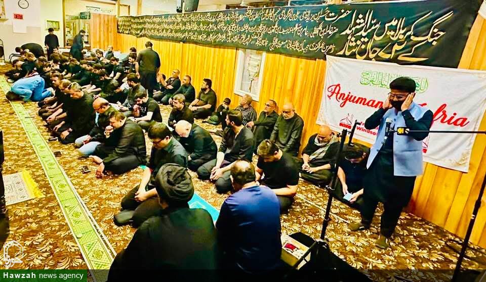 تصاویر/ برگزاری مجالس عزای محرم در مرکز اسلامی جعفری کانادا