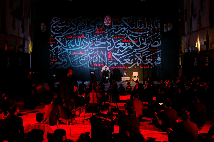 تصاویر/ شب اول مراسم عزاداری هیئت هنر و رسانه در قم