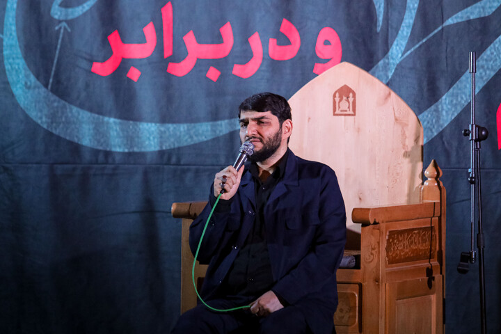 تصاویر/ شب اول مراسم عزاداری هیئت هنر و رسانه در قم