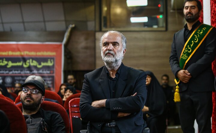 تصاویر/ آیین افتتاحیه نمایشگاه عکس «نفس‌های سوخته»
