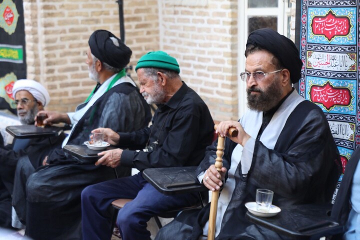 تصاویر/ سیزدهمین روز مجلس عزاداری محرم در حوزه علمیه استان یزد برگزار شد