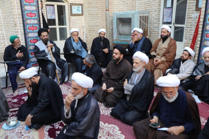 تصاویر/ سیزدهمین روز مجلس عزاداری محرم در حوزه علمیه استان یزد برگزار شد