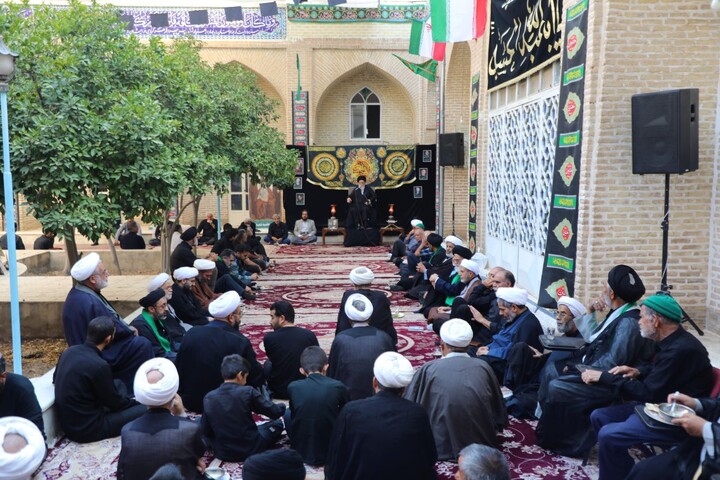 تصاویر/ سیزدهمین روز مجلس عزاداری محرم در حوزه علمیه استان یزد برگزار شد