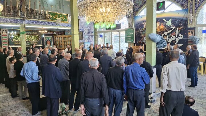 مراسم عزاداری سوگواری در رثای سالار شهیدان در بقاع متبرکه استان قزوین