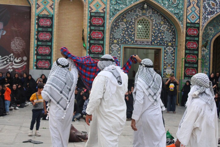 تصاویر/ تشییع نمادین شهدای کربلا در شهر جوپار