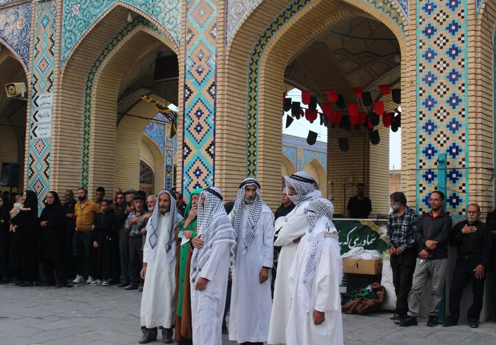 تصاویر/ تشییع نمادین شهدای کربلا در شهر جوپار