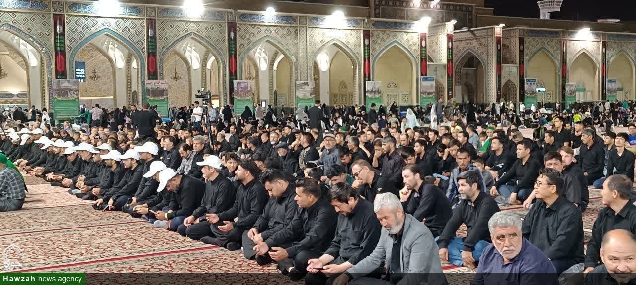 طنین عزاداری سنتی افغانستانی‌های مقیم مشهد در حرم مطهر رضوی