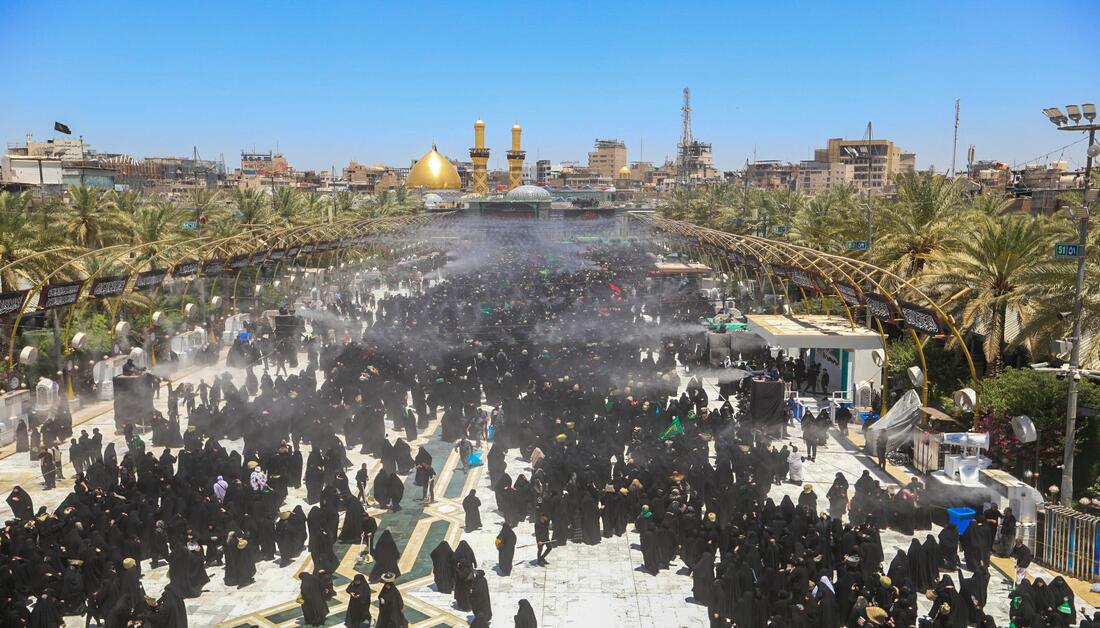 انطلاق موكب عزاء بني أسد ومواكب العشائر العراقية في ذكرى دفن الأجساد الطاهرة للإمام الحسين (عليه السلام) وأصحابه (فيديو وصور)