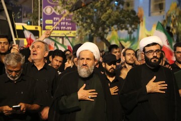 تصاویر/ تجمع خون‌خواهی و حمایت از رزمندگان در قرچک