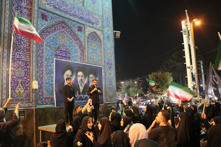 تصاویر/ تجمع خون‌خواهی و حمایت از رزمندگان در قرچک