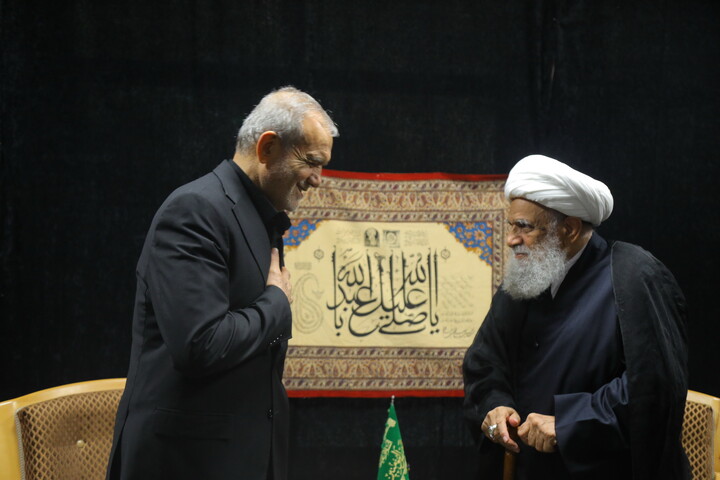 تصاویر / دیدار رئیس جمهور پزشکیان با آیت الله کریمی جهرمی