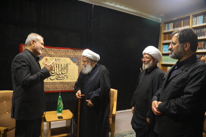 تصاویر / دیدار رئیس جمهور پزشکیان با آیت الله کریمی جهرمی